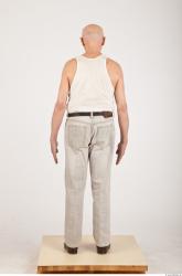 Whole Body Man White Casual Average Wrinkles Male Studio Poses